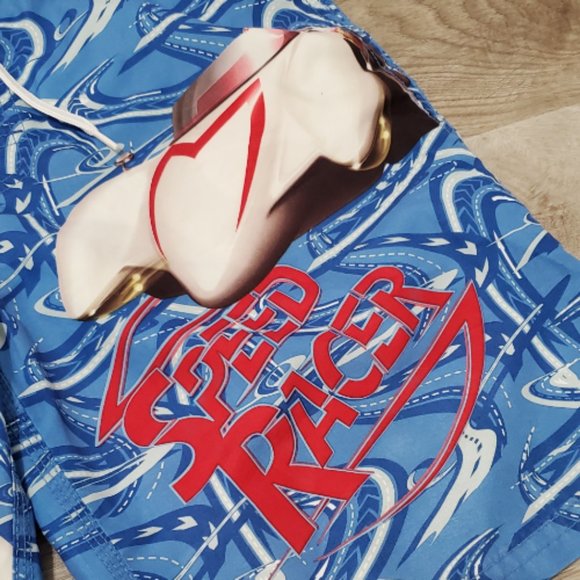 Speed Racer Boys Swim Trunks Size 8/10 (Small) - Blue, Car #5 - Picture 11 of 15